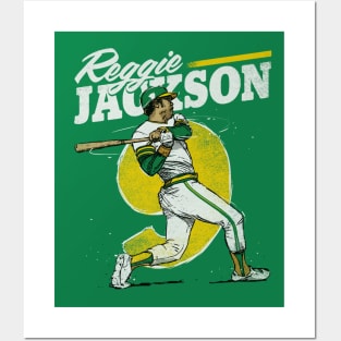 Reggie Jackson Oakland Retro Posters and Art